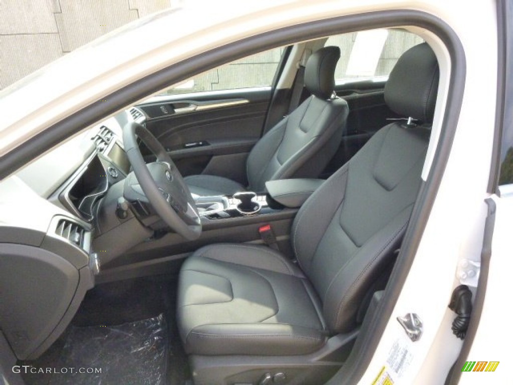 Charcoal Black Interior 2015 Ford Fusion Titanium Photo #97033722