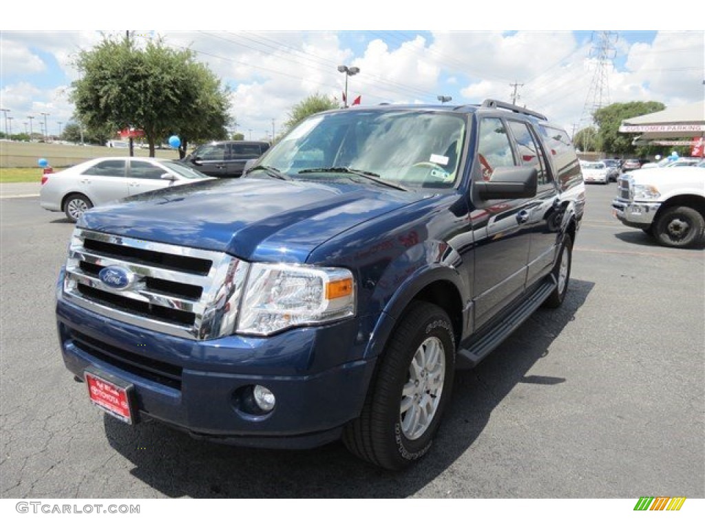 2011 Expedition EL XLT 4x4 - Dark Blue Pearl Metallic / Stone photo #3