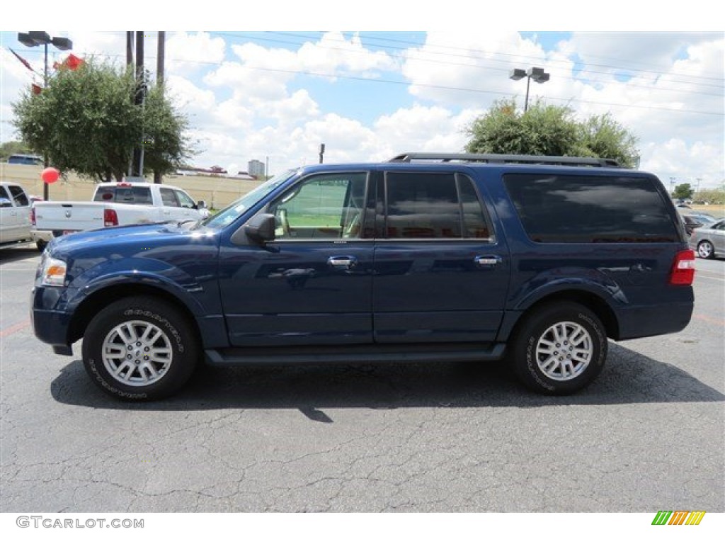 2011 Expedition EL XLT 4x4 - Dark Blue Pearl Metallic / Stone photo #4