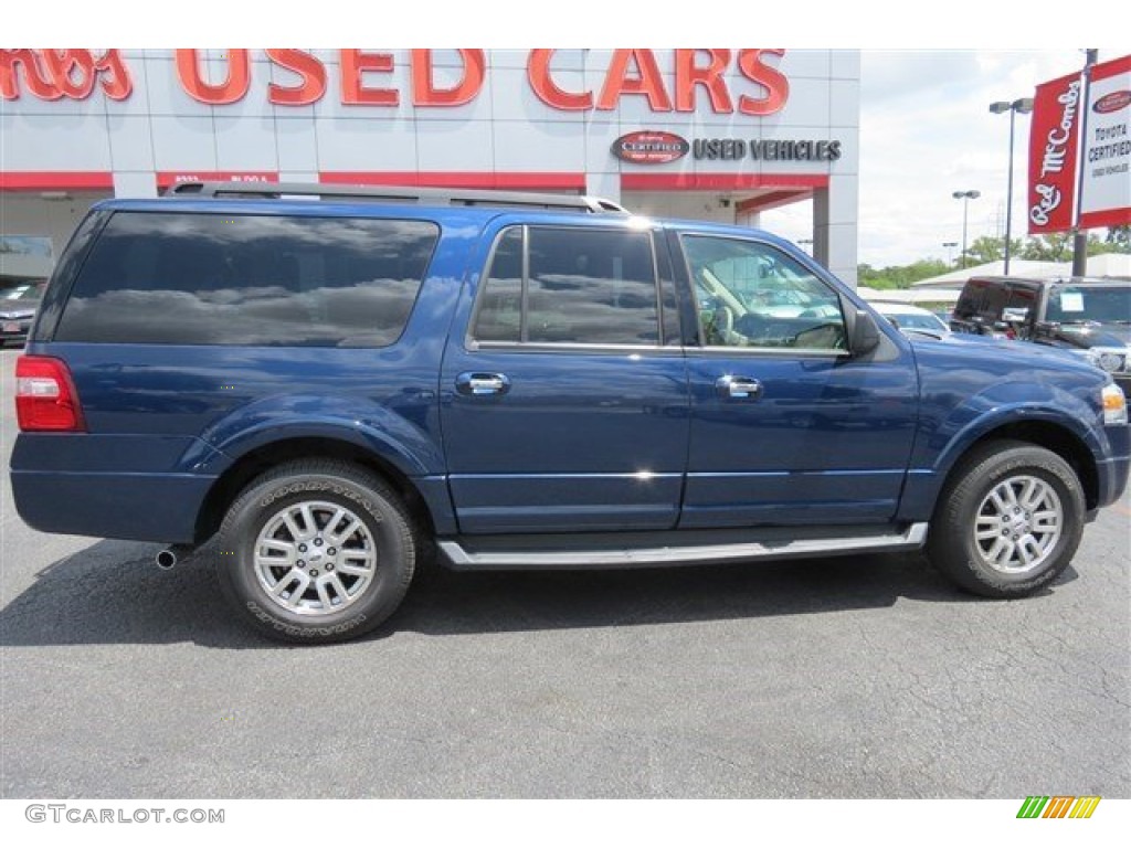 2011 Expedition EL XLT 4x4 - Dark Blue Pearl Metallic / Stone photo #8