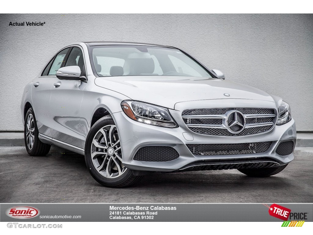 2015 C 300 4Matic - Iridium Silver Metallic / Black photo #1