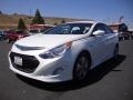 2013 Porcelain White Pearl Hyundai Sonata Hybrid Limited  photo #3