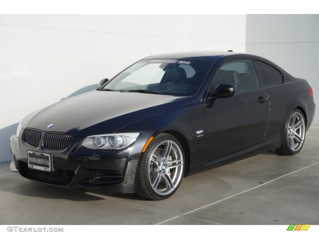 2013 3 Series 335is Coupe - Black Sapphire Metallic / Black photo #6