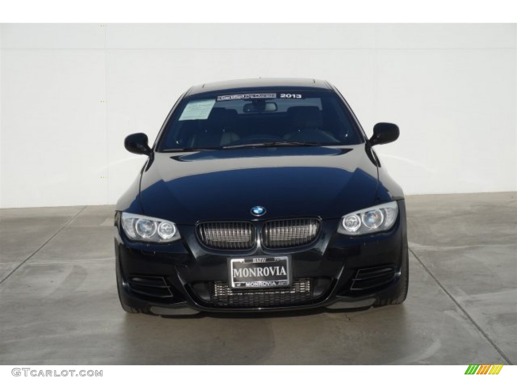 2013 3 Series 335is Coupe - Black Sapphire Metallic / Black photo #7