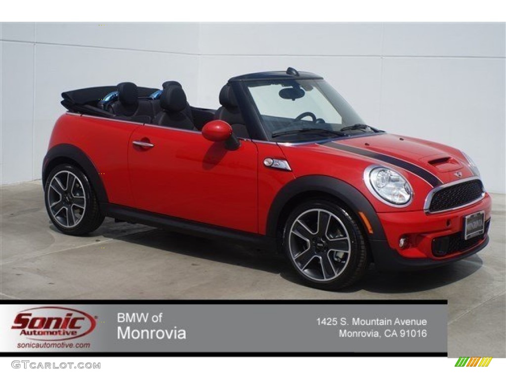 2015 Convertible Cooper S - Chili Red / Carbon Black photo #1