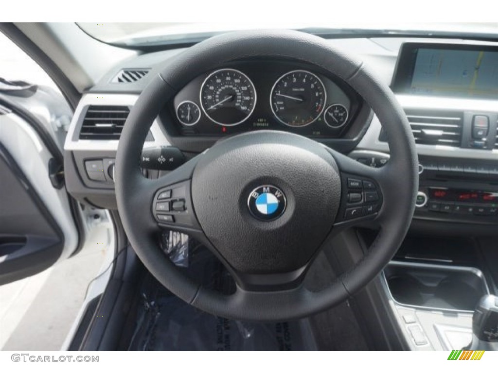 2015 3 Series 320i Sedan - Alpine White / Black photo #9