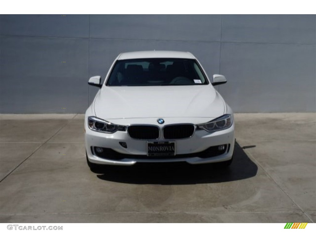 2015 3 Series 328i Sedan - Alpine White / Black photo #3