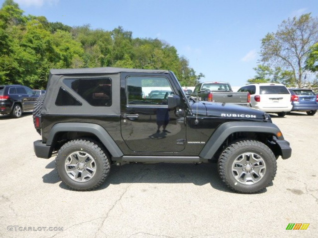 Black 2015 Jeep Wrangler Rubicon 4x4 Exterior Photo #97042308