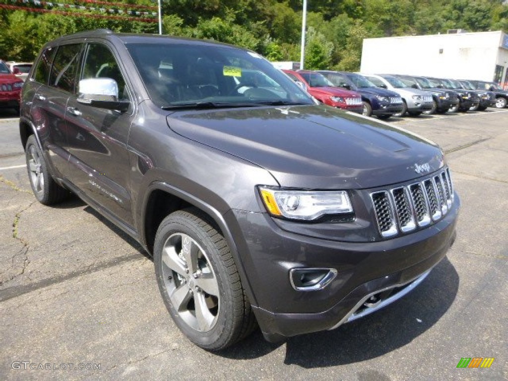 Granite Crystal Metallic 2015 Jeep Grand Cherokee Overland 4x4 Exterior Photo #97042794