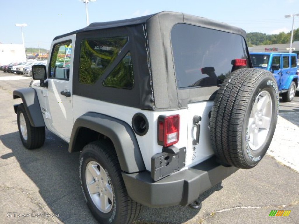 2015 Wrangler Sport S 4x4 - Bright White / Black photo #3