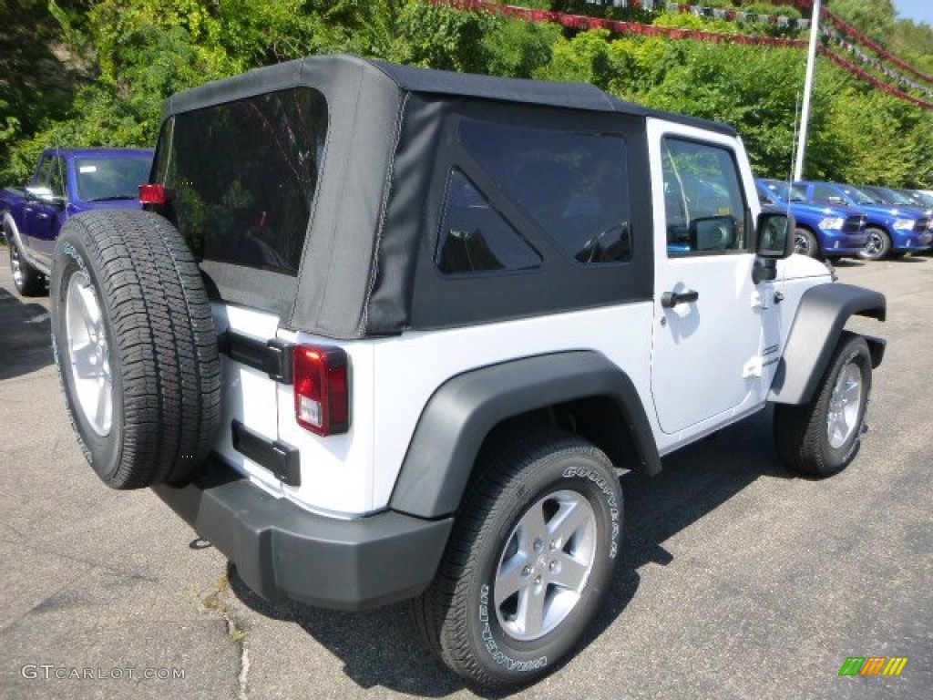 2015 Wrangler Sport S 4x4 - Bright White / Black photo #5