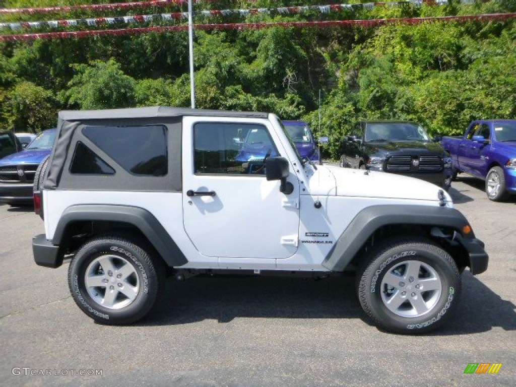 Bright White 2015 Jeep Wrangler Sport S 4x4 Exterior Photo #97043010