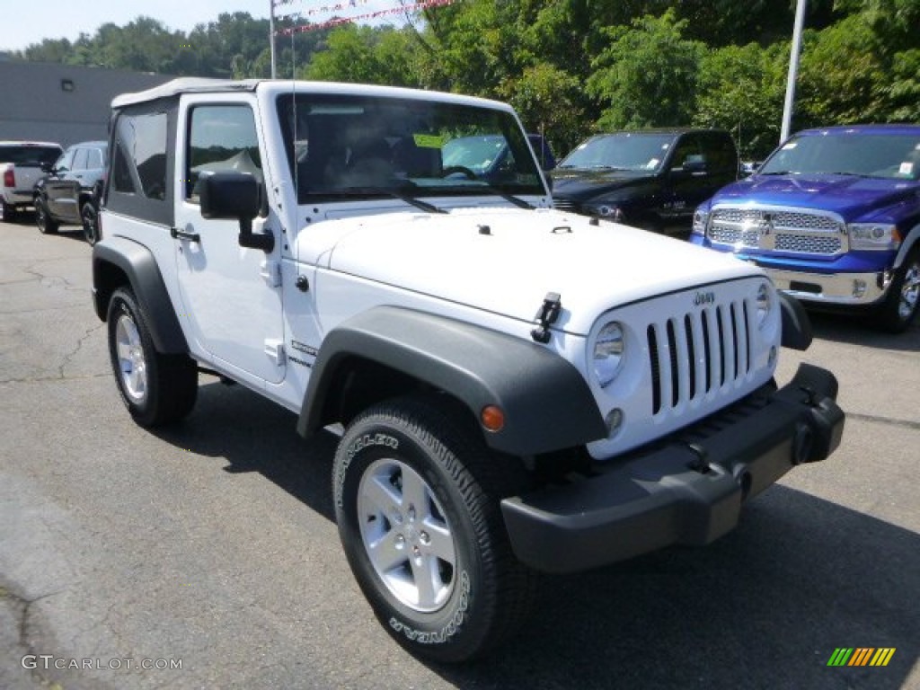 2015 Wrangler Sport S 4x4 - Bright White / Black photo #7