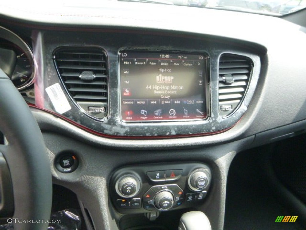 2015 Dart GT - Bright White / Black/Ruby Red Accent Stitching photo #19