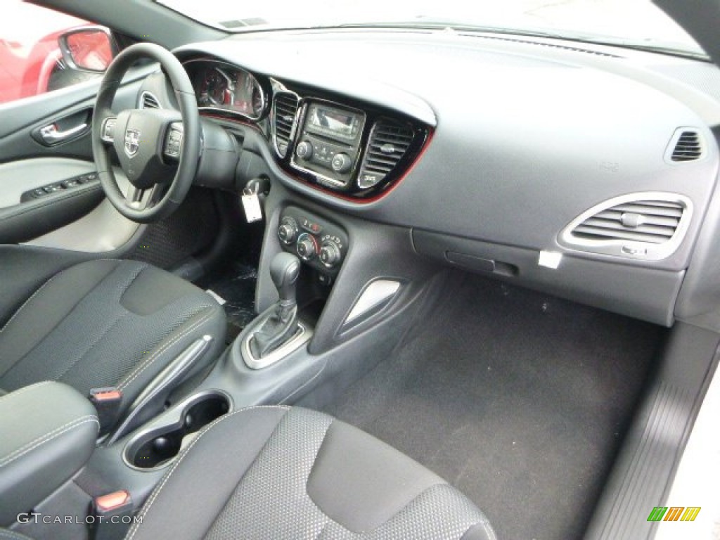 Black Interior 2015 Dodge Dart Rallye Photo #97043586