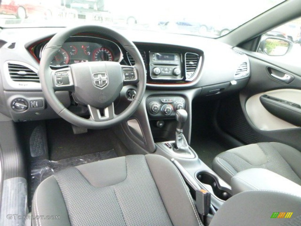 Black Interior 2015 Dodge Dart Rallye Photo #97043631