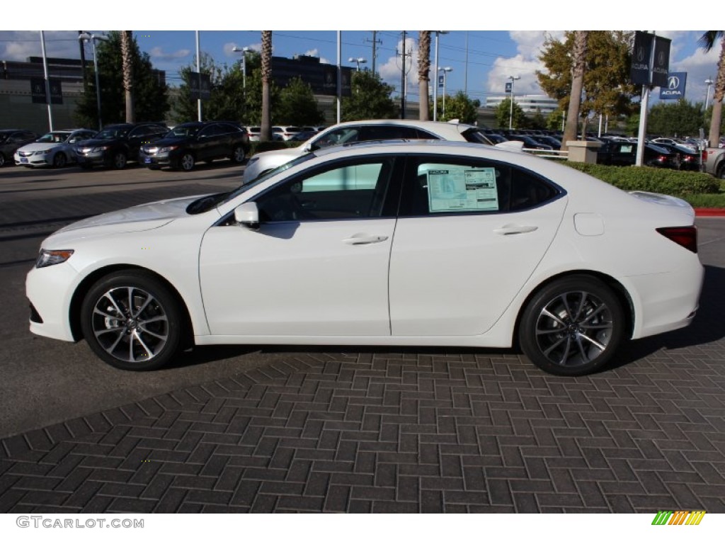 2015 TLX 3.5 Advance - Bellanova White Pearl / Espresso photo #4