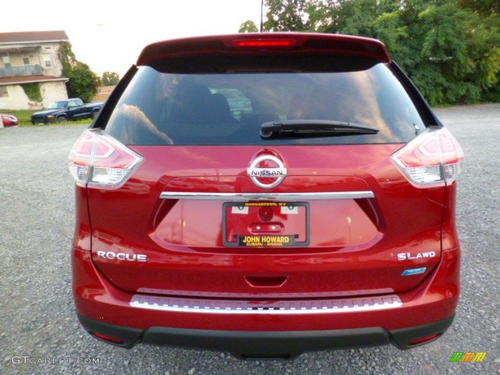 2014 Rogue SL AWD - Cayenne Red / Charcoal photo #6