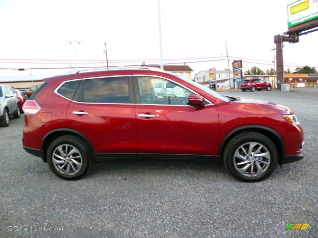 2014 Rogue SL AWD - Cayenne Red / Charcoal photo #8
