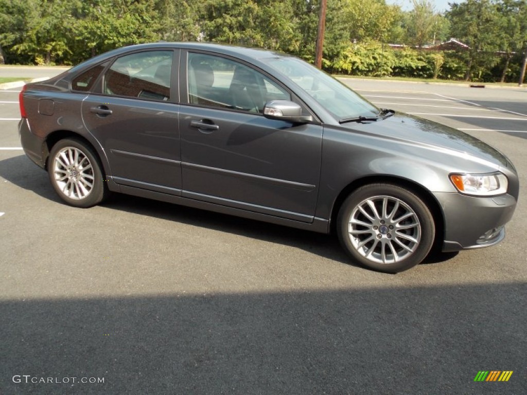 2009 S40 2.4i - Titanium Grey Metallic / Off Black photo #7