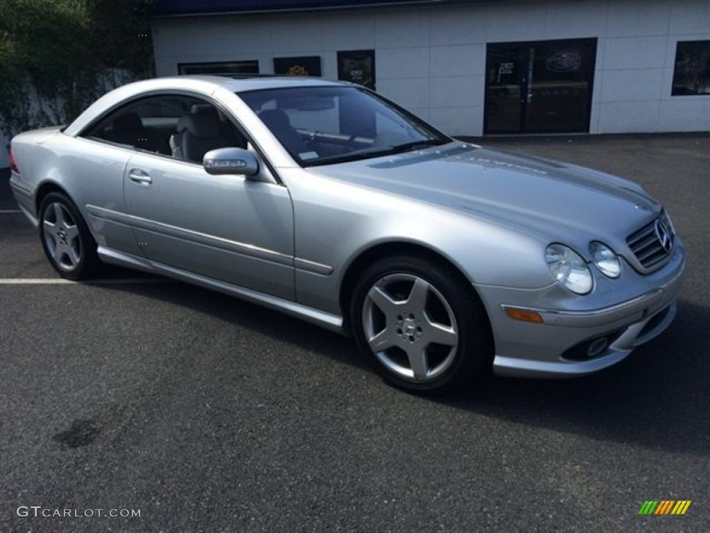 2004 CL 500 - Brilliant Silver Metallic / Ash photo #10