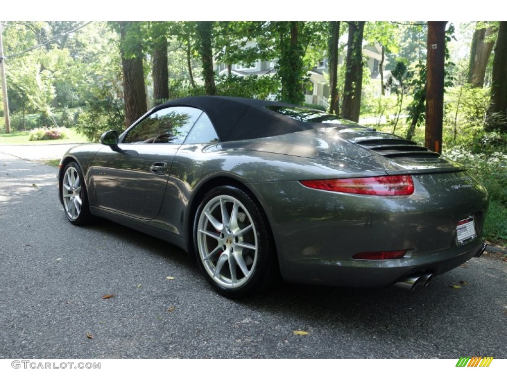 2012 911 Carrera S Cabriolet - Meteor Grey Metallic / Carrera Red Natural Leather photo #4