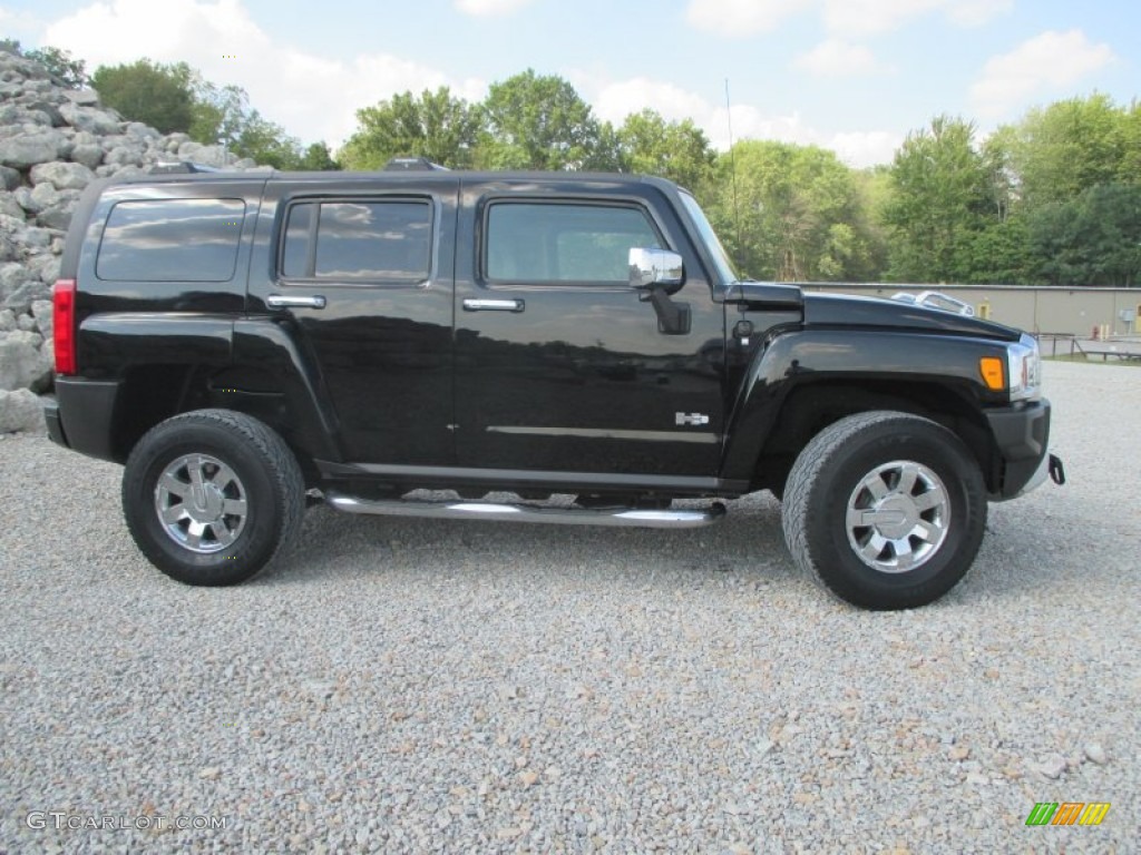 Black 2008 Hummer H3 Standard H3 Model Exterior Photo #97051718