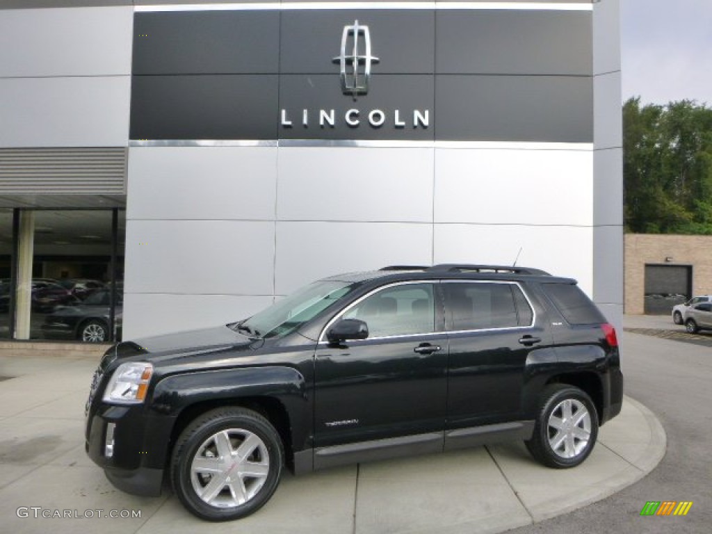 2011 Terrain SLE AWD - Carbon Black Metallic / Jet Black photo #1