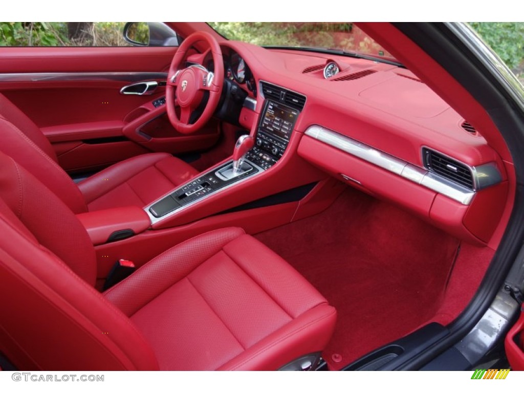 2012 911 Carrera S Cabriolet - Meteor Grey Metallic / Carrera Red Natural Leather photo #13