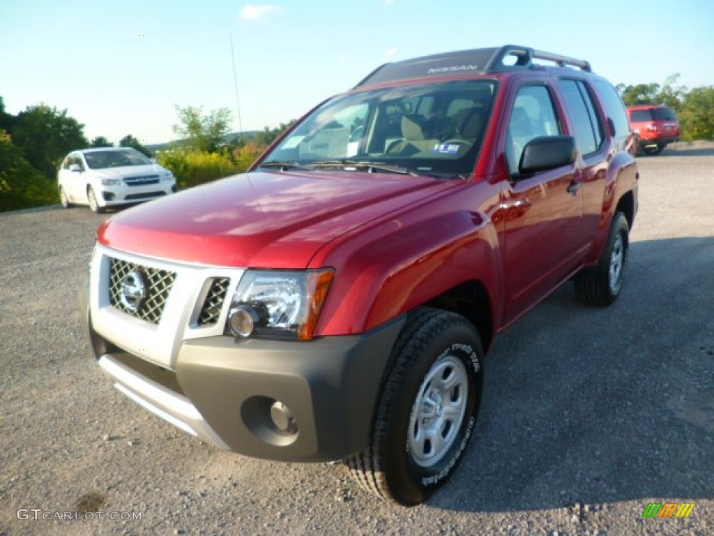 2015 Xterra X 4x4 - Cayenne Red / Gray photo #3
