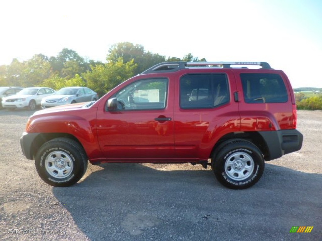 2015 Xterra X 4x4 - Cayenne Red / Gray photo #4