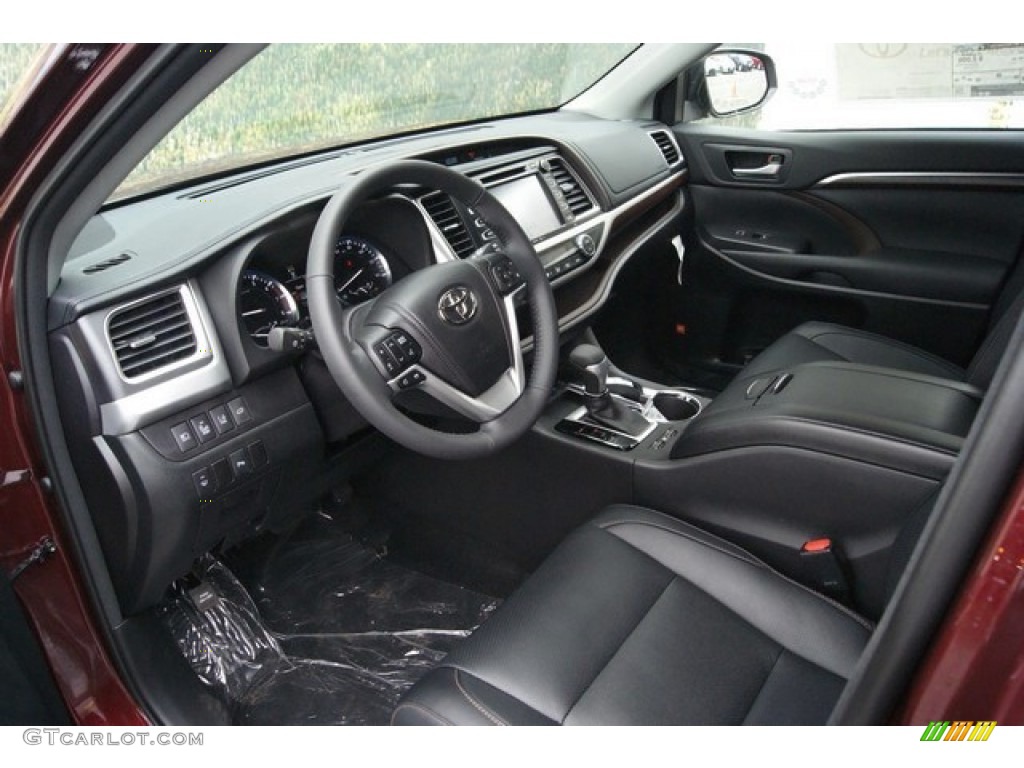 Black Interior 2015 Toyota Highlander Limited AWD Photo #97053437