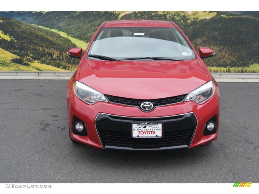 2015 Corolla S Plus - Barcelona Red Metallic / S Black photo #2