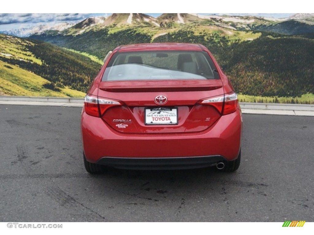 2015 Corolla S Plus - Barcelona Red Metallic / S Black photo #4