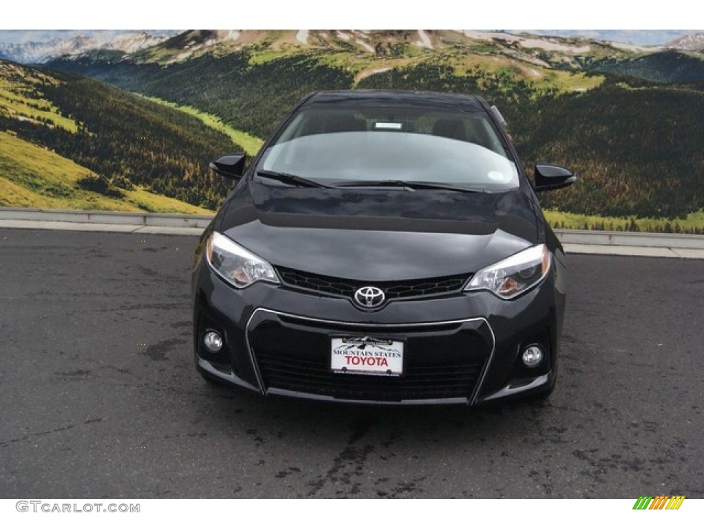 2015 Corolla S Plus - Black Sand Pearl / S Black photo #2