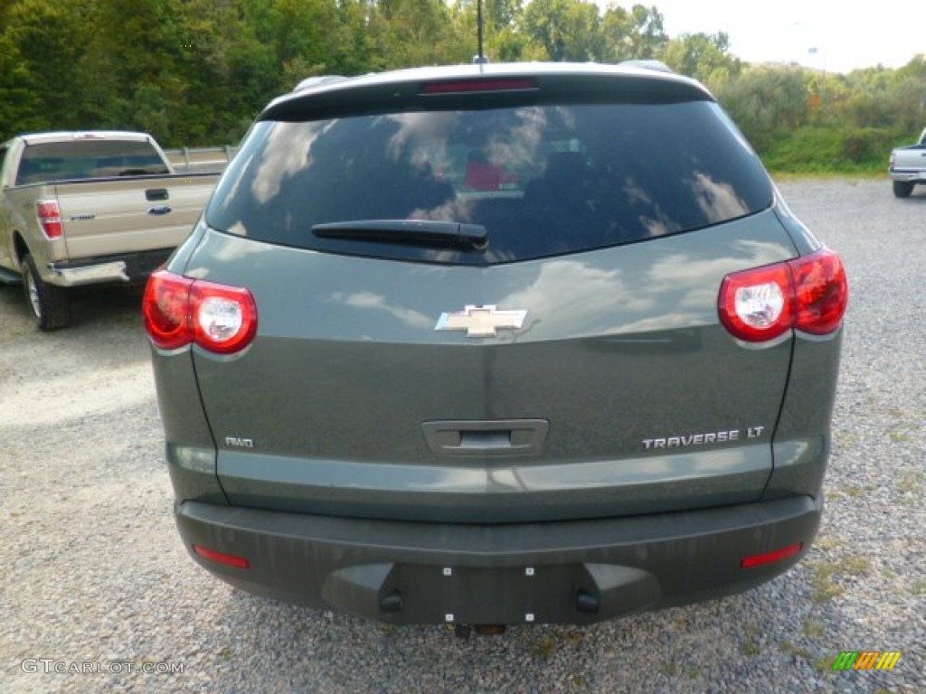 2011 Traverse LT AWD - Steel Green Metallic / Dark Gray/Light Gray photo #6