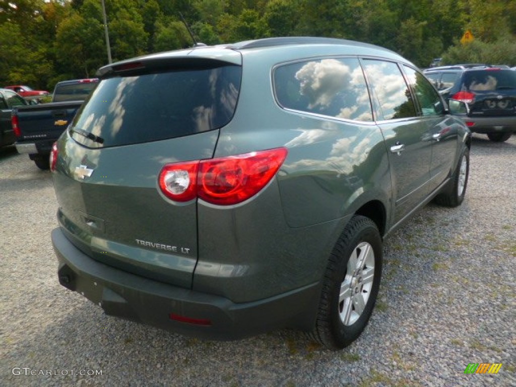 2011 Traverse LT AWD - Steel Green Metallic / Dark Gray/Light Gray photo #7