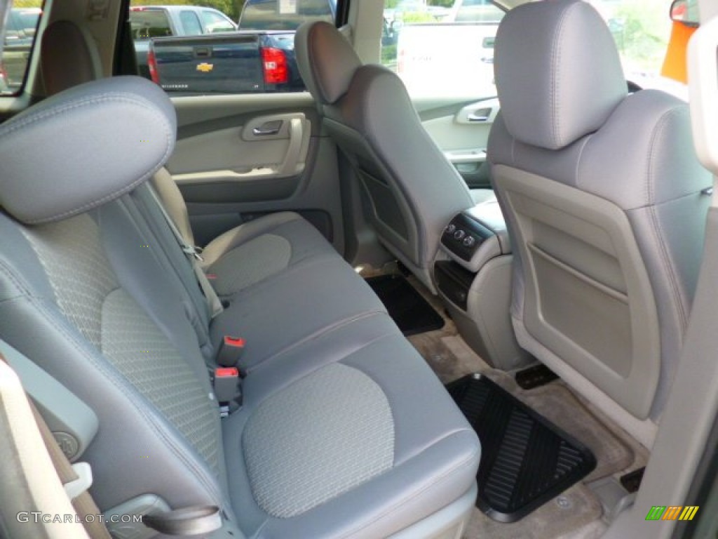 2011 Traverse LT AWD - Steel Green Metallic / Dark Gray/Light Gray photo #10