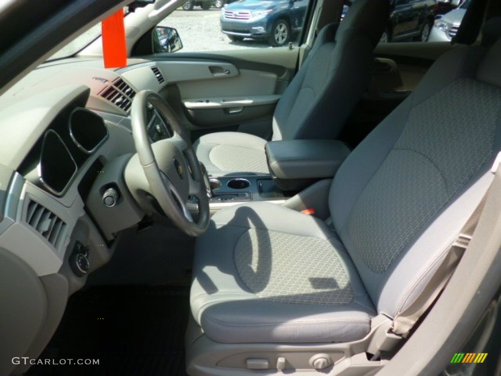 2011 Traverse LT AWD - Steel Green Metallic / Dark Gray/Light Gray photo #11