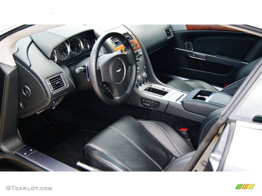 Obsidian Black Interior 2008 Aston Martin DB9 Coupe Photo #97057943