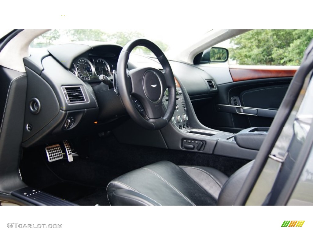 Obsidian Black Interior 2008 Aston Martin DB9 Coupe Photo #97058036