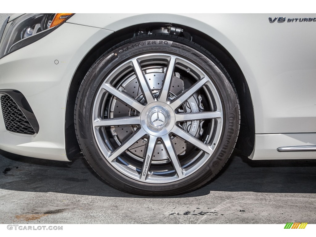 2015 S 63 AMG 4Matic Sedan - Diamond White Metallic / Black photo #10