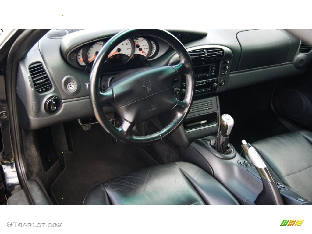 1999 Porsche 911 Carrera Cabriolet Black Dashboard Photo #97059711