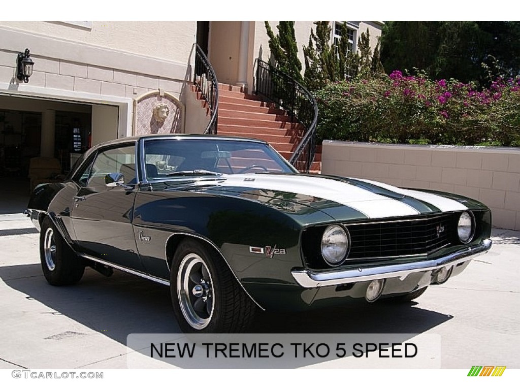 1969 Camaro Z28 Coupe - Fathom Green / Medium Green photo #3