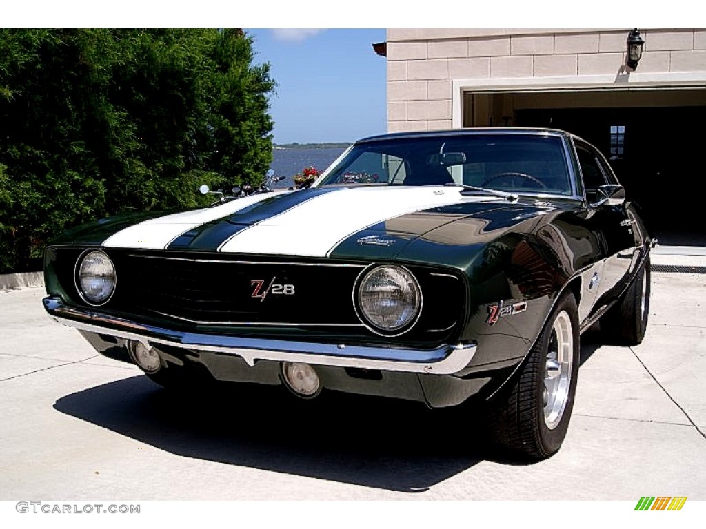 1969 Camaro Z28 Coupe - Fathom Green / Medium Green photo #5