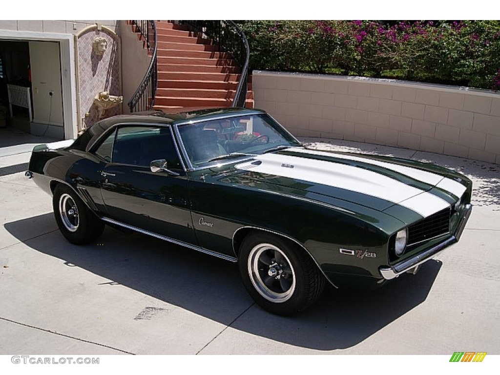 1969 Camaro Z28 Coupe - Fathom Green / Medium Green photo #7