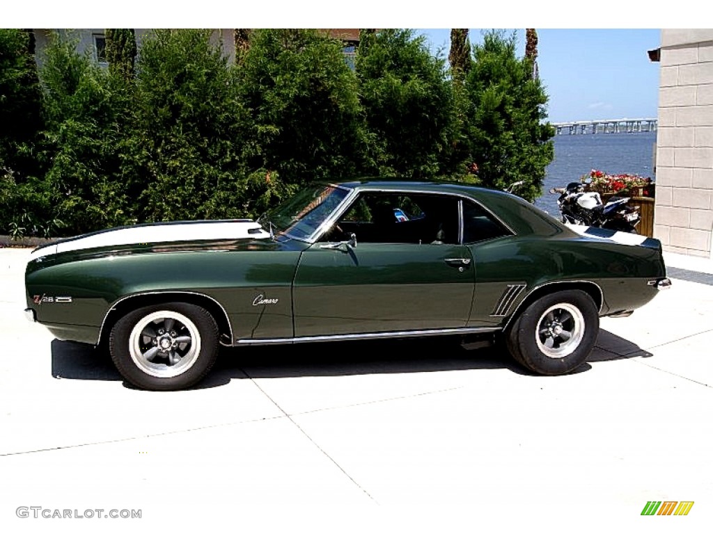 1969 Camaro Z28 Coupe - Fathom Green / Medium Green photo #8