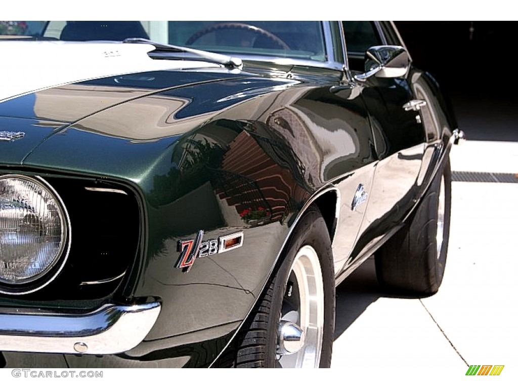 1969 Camaro Z28 Coupe - Fathom Green / Medium Green photo #13