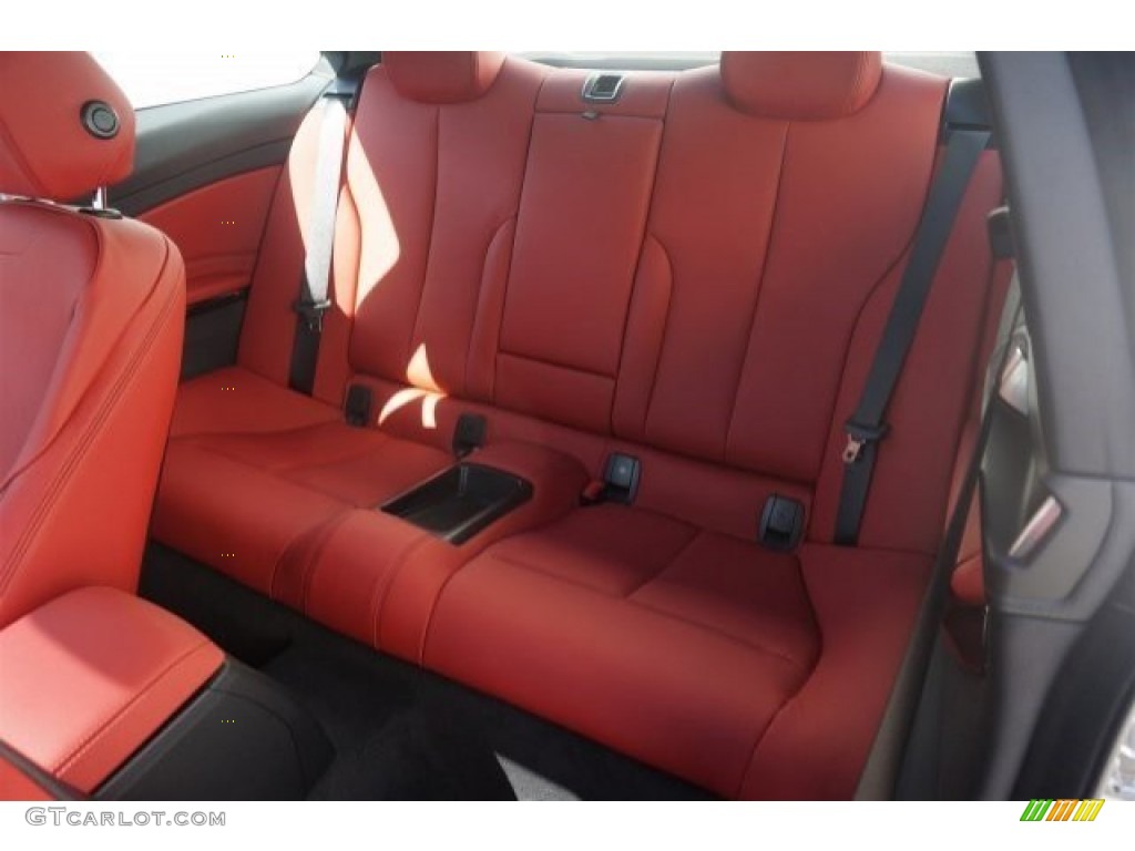 Coral Red/Black Highlight Interior 2015 BMW 4 Series 428i Coupe Photo #97061735
