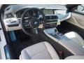 2015 BMW 5 Series Ivory White/Black Interior Prime Interior Photo